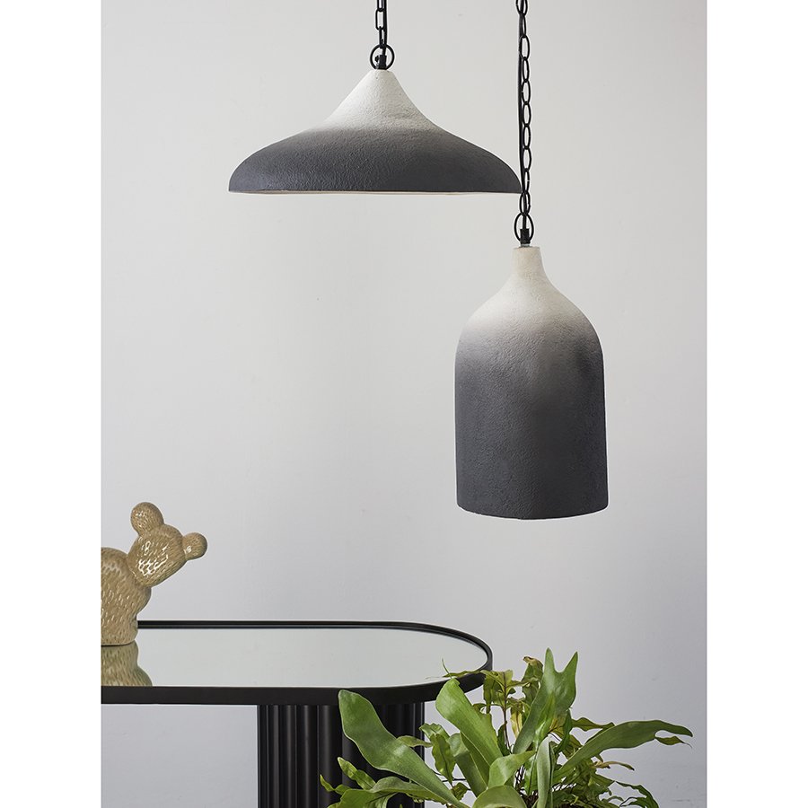 Светильник подвесной sustainable collection, D44х19 см, черный/белый фото 6
