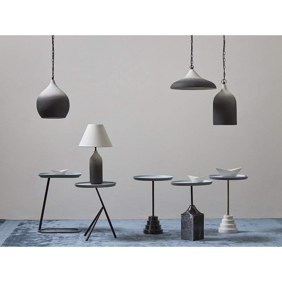 Светильник подвесной sustainable collection, D22х39 см, черный/белый фото 7