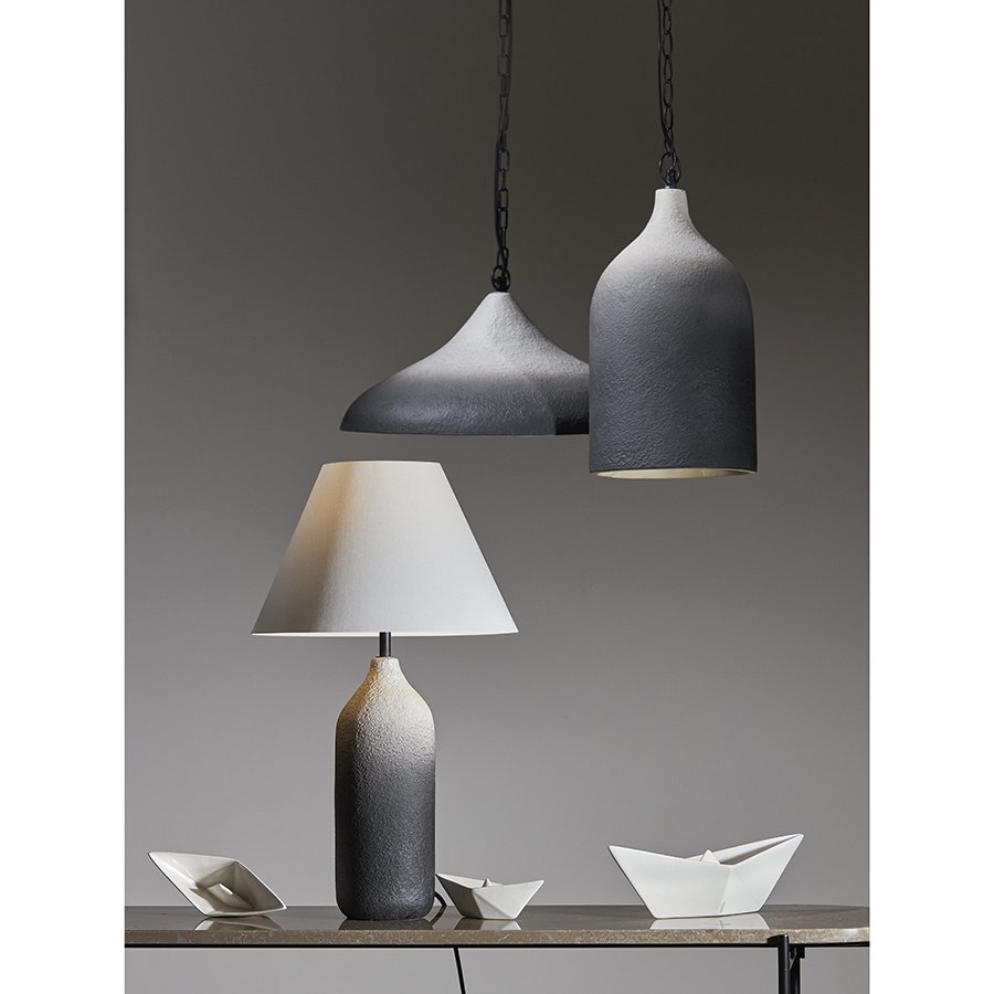 Светильник подвесной sustainable collection, D22х39 см, черный/белый фото 8