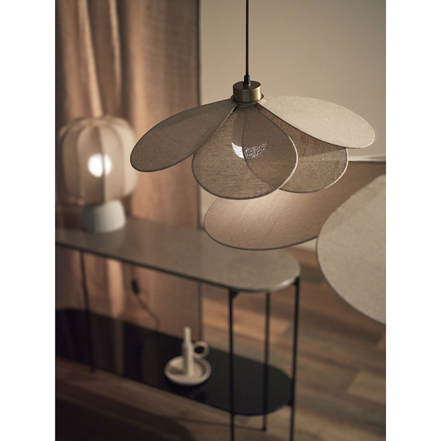 Светильник подвесной kamille, D79 см, бежевый фото 8