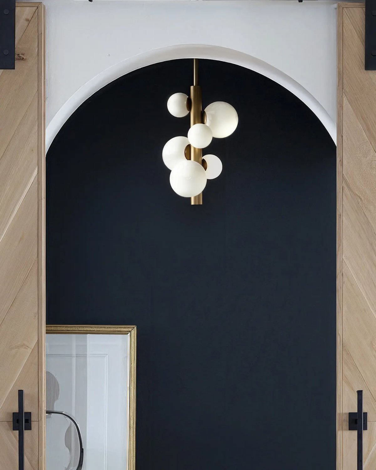 Золотой подвесной светильник Квинт фото 4