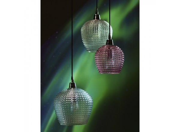 Светильник подвесной каскадный aurora, D50 см, сливовый/серый/прозрачный