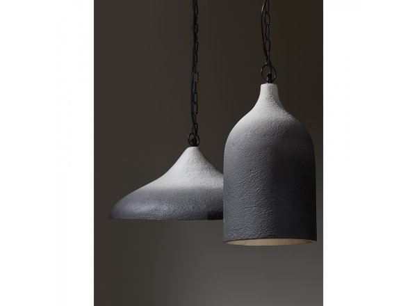 Светильник подвесной sustainable collection, D44х19 см, черный/белый фото 10