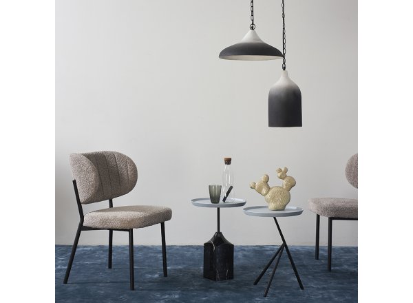 Светильник подвесной sustainable collection, D22х39 см, черный/белый