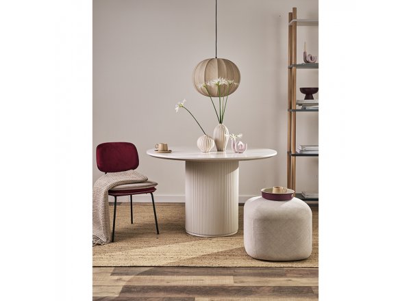 Светильник подвесной texture rib, D48 см, бежевый